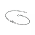 Браслет из платины с бриллиантом 0.17 карат, Tiffany💠Solitaire diamond💎