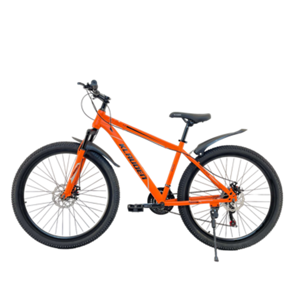 Велосипед Klauden 27.5" 21скор (стальная рама, диск. тормоз) Оранжево-черный (KL-27.5-1)