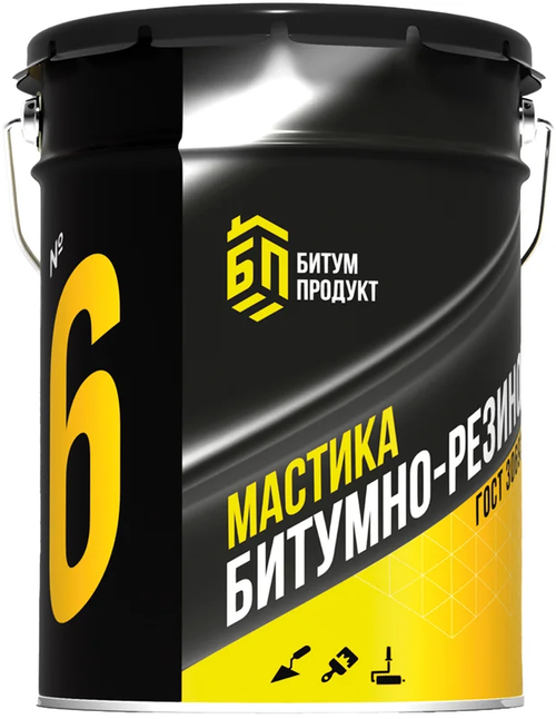Мастика Битумно-резиновая  БИТУМ ПРОДУКТ 20 кг BP-6