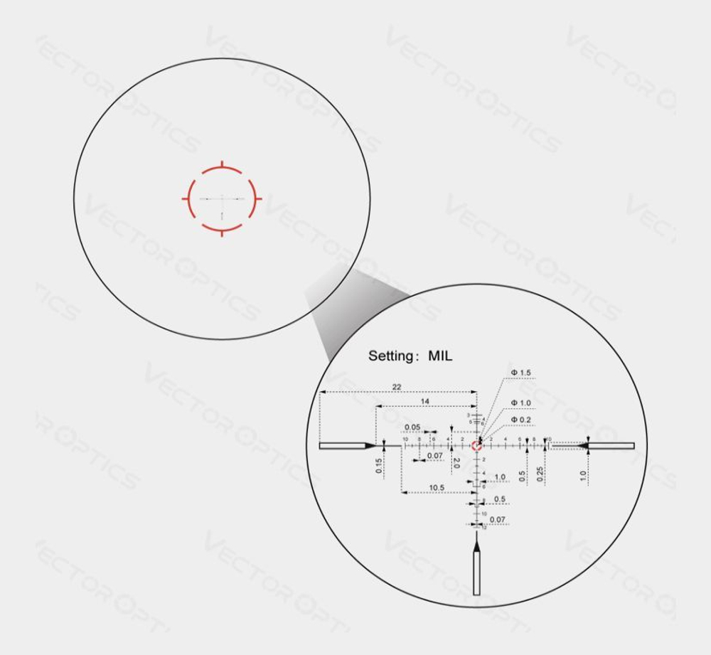 Оптический прицел Vector Optics Continental 1-10 VET-RAR
