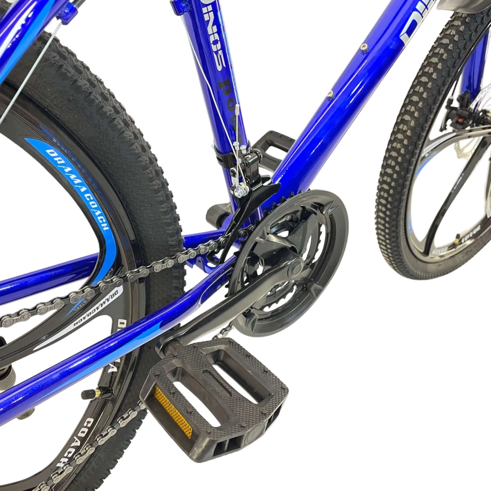 Велосипед Dinos 26" 21скор (стальная рама, диск. тормоз, Литые диски) Синий (DIN-15-4)