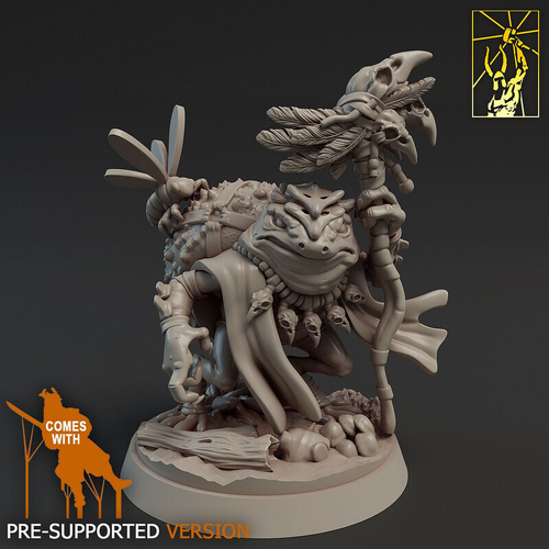 Жаболюд Друид Шаман Маг Волшебник миниатюра для dnd, днд, pathfinder, фентези, Настольная игра, НРИ, Варгейм, РПГ