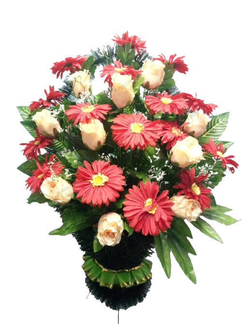 Траурная корзина из цветов «Жардин №05»