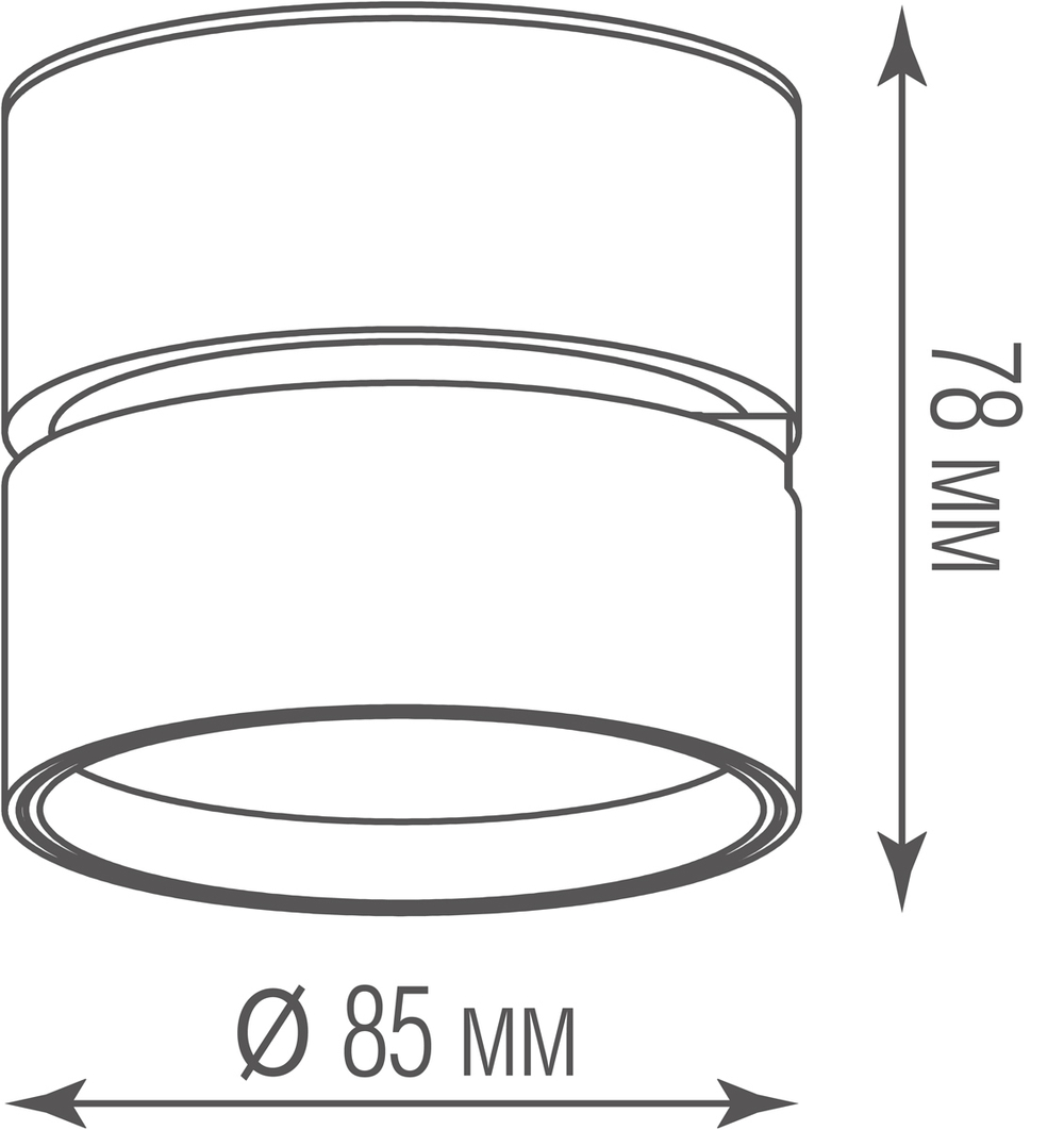 Накладной поворотный светодиодный светильник,  12Вт