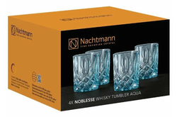 NOBLESSE - Набор низких стаканов 4 шт., голубой, 295мл h=102мм d=82мм