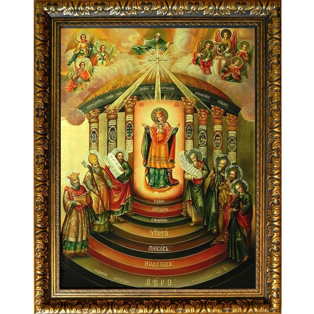 София - Премудрость Божия (Киевская). Икона Пресвятой Богородицы на холсте.