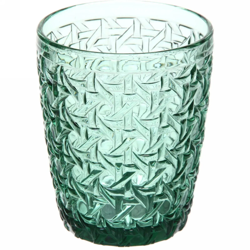 Стакан низкий 300мл «Emerald» Плетенка