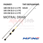 Спиннинг MOTRAL DRAW (арт 902) 0.3-1.5 гр от Mifine (Мифаин)