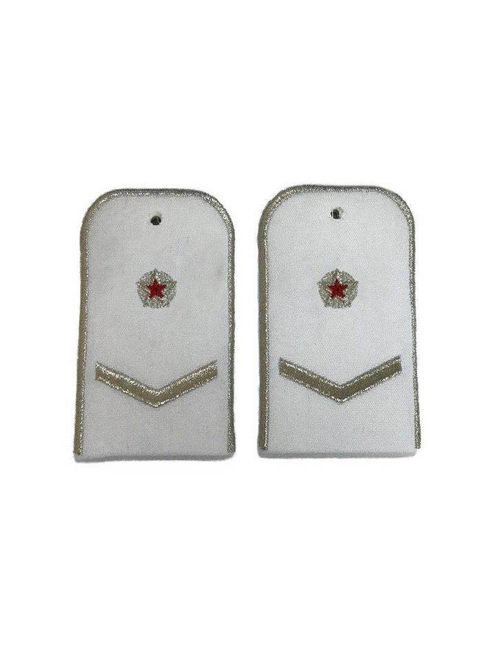 Погоны Метрополитена вышитые белые (1 лычка 1 звезда)