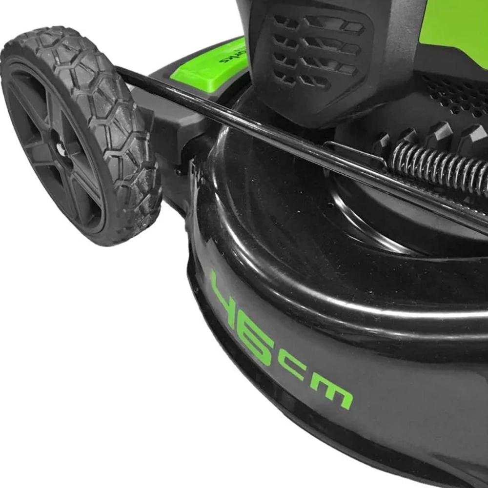 Газонокосилка аккумуляторная Greenworks GD40LM46SP 40В (1 x 4 Ач, ЗУ) нож 46 см, 2506807UB