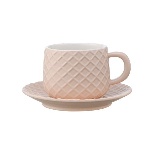 Чайная пара Marshmallow 300 мл цвета топленого молока