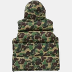 A Bathing Ape Bathing Ape Fw25 Down Vest зеленый