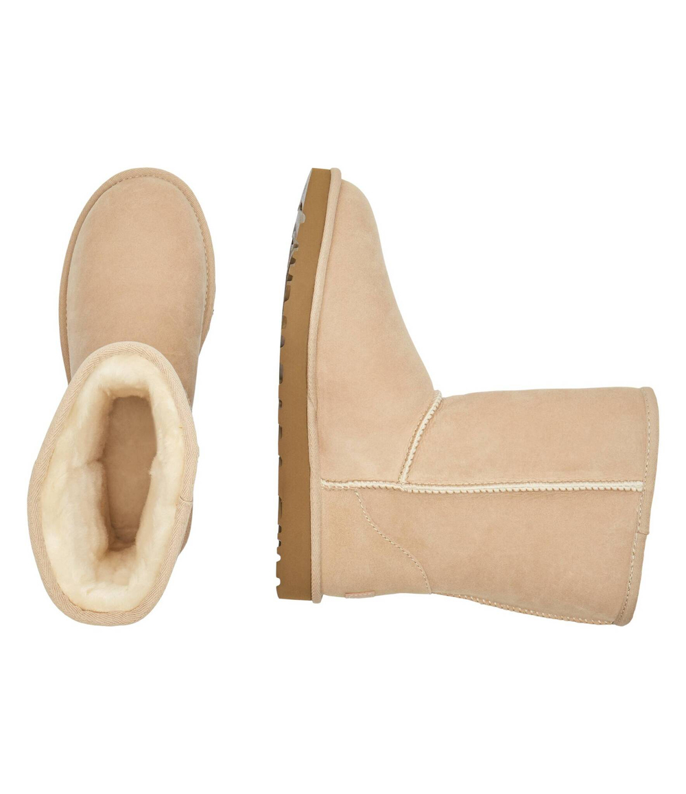 Кожаные угги w classic short ii UGG - бежевый(1016223)