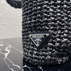 Prada Raffia Tote Bag 24 cm