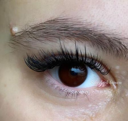 Оттеночные темно карие линзы для Светлых глаз Marquise Solo Dark brown с отверстием (темно карие ) /Плюсовые диоптрии для дальнозоркости и близорукости