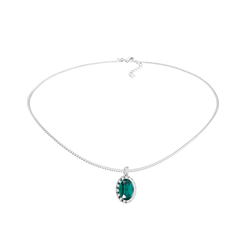 Колье Qudo TIVOLA UNICA big (S/P) Emerald 3 cm 420548