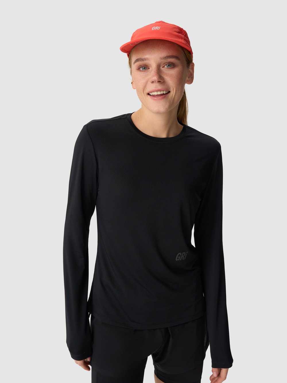 Лонгслив женский GRI Лето чёрный