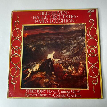 Винтажная виниловая пластинка LP Бетховен Beethoven, James Loughran, Hall Orchestra Симфония Symphony No. 5 In C Minor Op. 67 (Англия 1982)