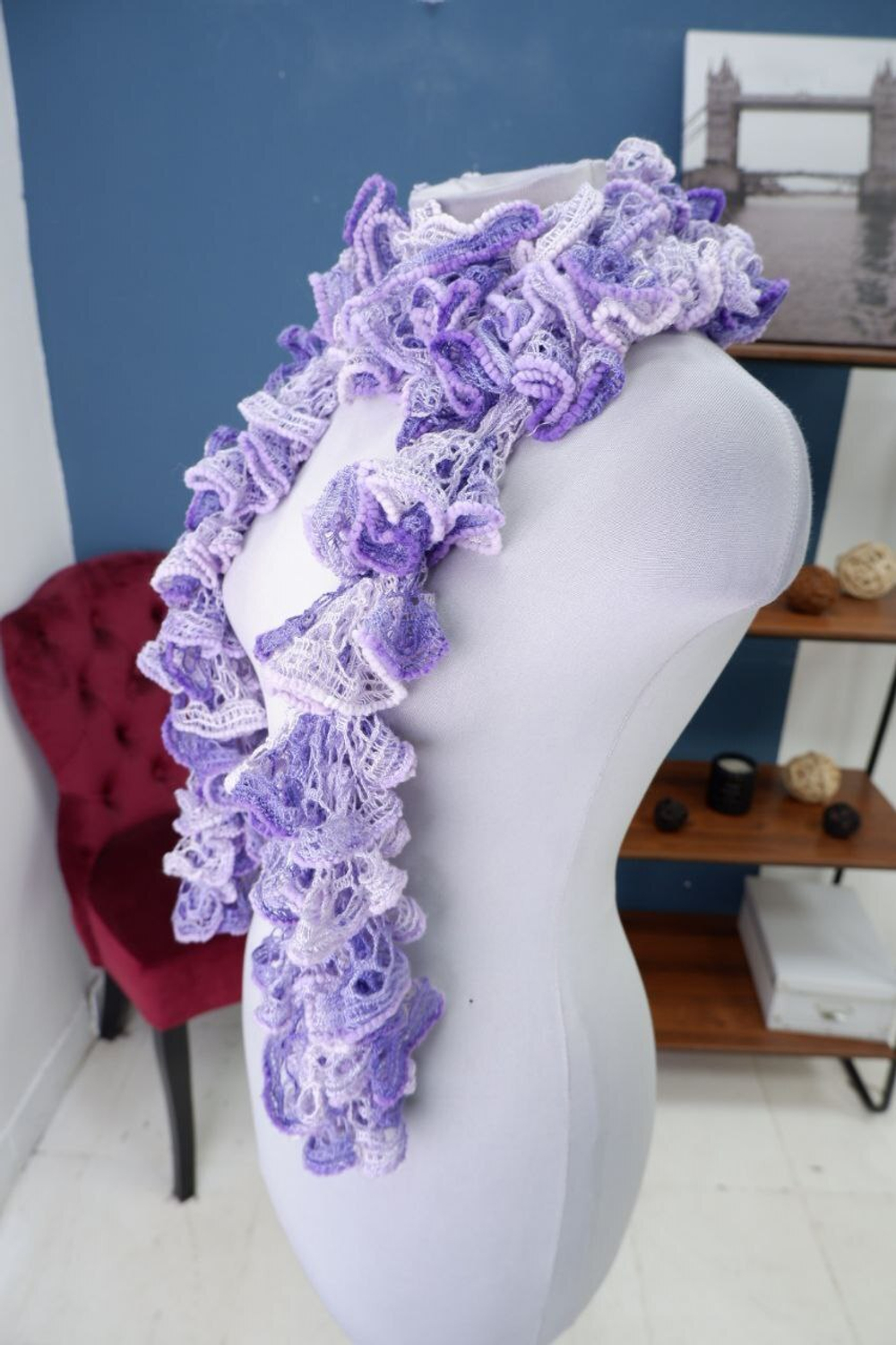 Шарф вязаный оригинальный