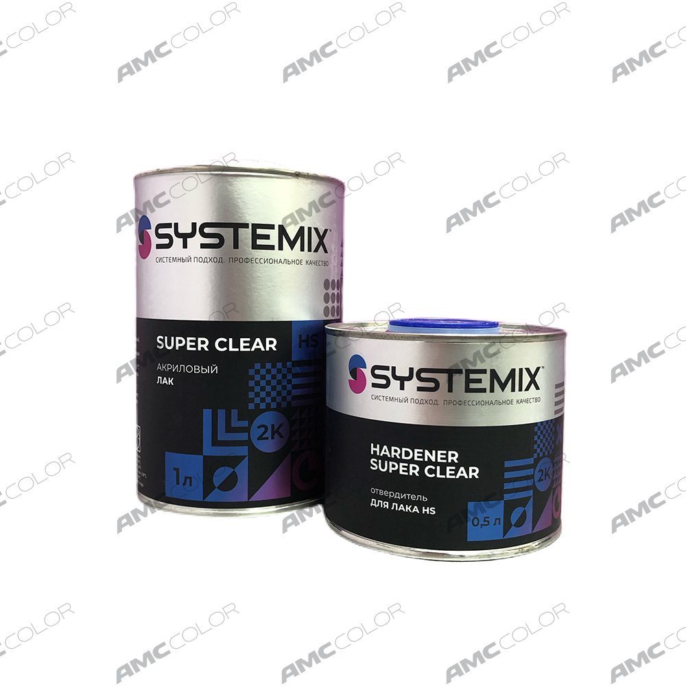 SYSTEMIX Лак Super clear HS 1л+0,5л в комп. с отвердит.
