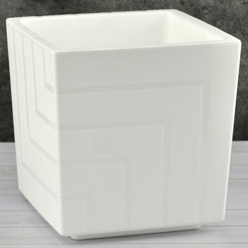КАШПО ДЛЯ ЦВЕТОВ КВАДРО 3.3Л БЕЛЫЙ