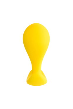 Анальная втулка ToDo Blob, силикон, желтая, 5,5 см, Ø 2,1 см
