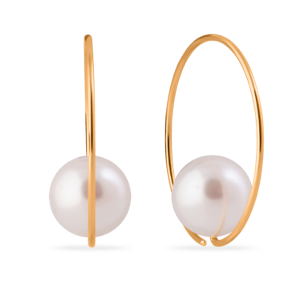 Серьги из золота с жемчугом