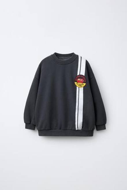ZARA ТОЛСТОВКА CARS LIGHTNING MCQUEEN © DISNEY, АНТРАЦИТОВО-СЕРЫЙ