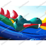 Коммерческий надувной батут-горка "Огненный дракон" 16*8*11 м