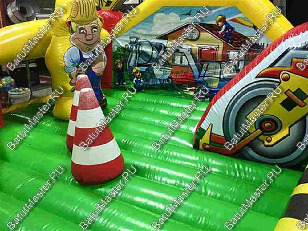 Коммерческий надувной батут "Строительная площадка"