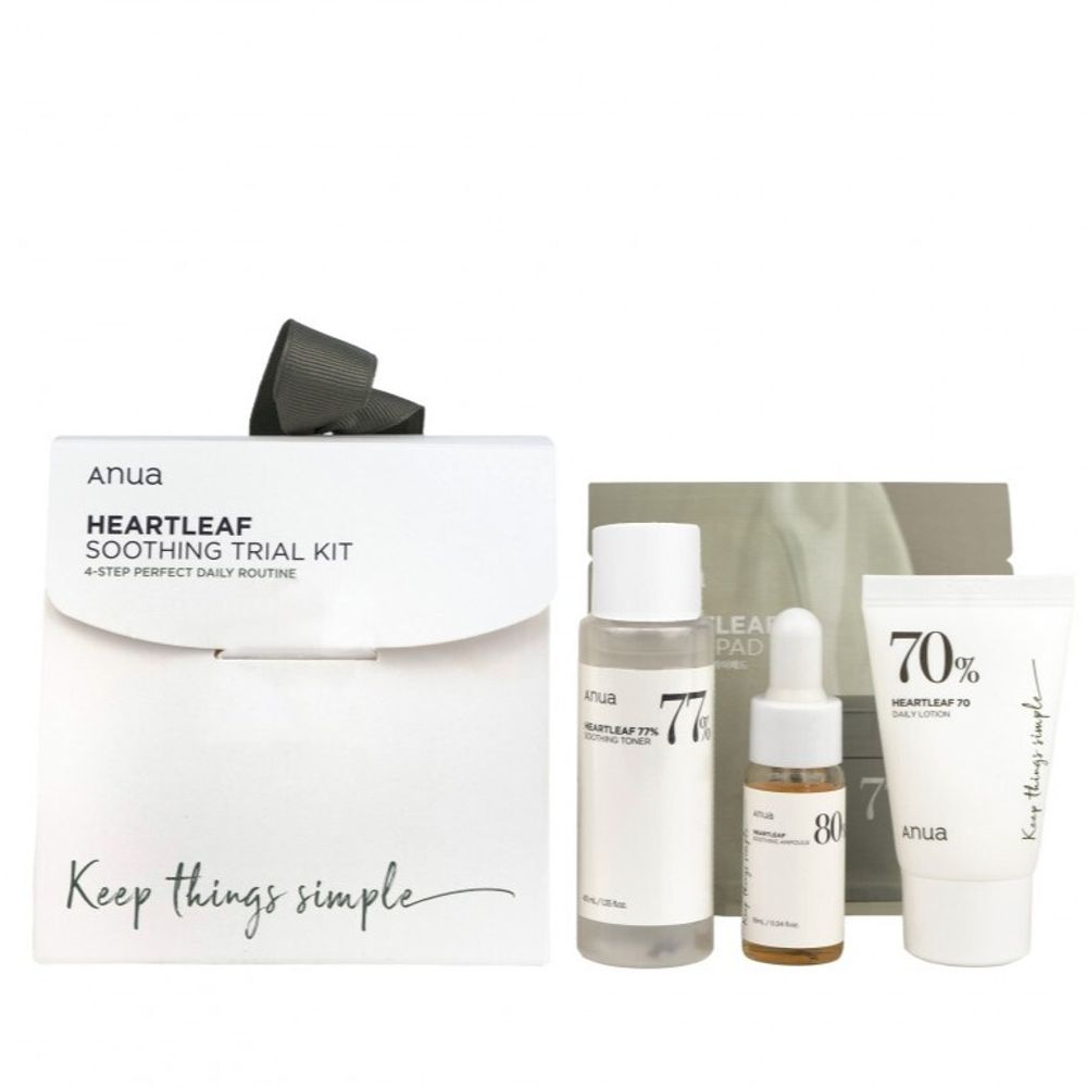Набор миниатюр для ухода за кожей лица ANUA Heartleaf Soothing Trial Kit