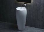 Раковина напольная Salini Armonia 03 130113SM 47 из искусственного камня S-Stone, белая матовая