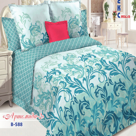 Комплект постельного белья "РУ. АРТЕМИДА-2" дизайн: В-588, поплин, 100% хлопок, Россия.
