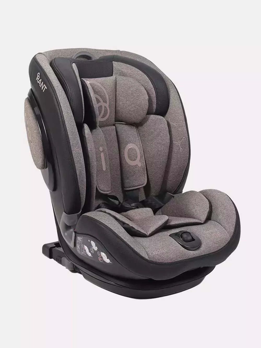 Автокресло BH012319i "iQ" isofix Genius Line группа 1-2-3 (9-36 кг) Beige