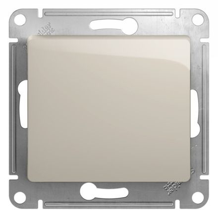 Выключатель одноклавишный Systeme Electric Glossa Молоч 10А