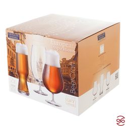 Набор бокалов для пива Crystalite Bohemia Beer 680 мл (2 шт) 630 мл (2 шт) 550 мл (2 шт)