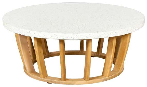 Комплект уличной мебели Woodland из массива эвкалипта, диван, 2 кресла, столик