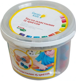 Тесто-пластилин для лепки 15 цветов (Genio Kids-art)