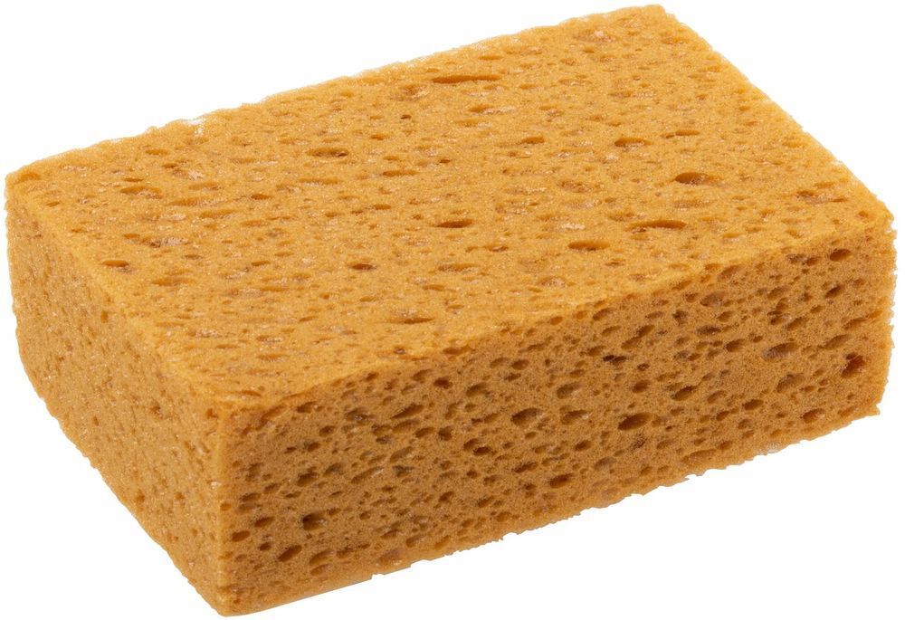 Губка DЕCOR для замывания плитки, крупнопористый поролон 160х110х60 мм