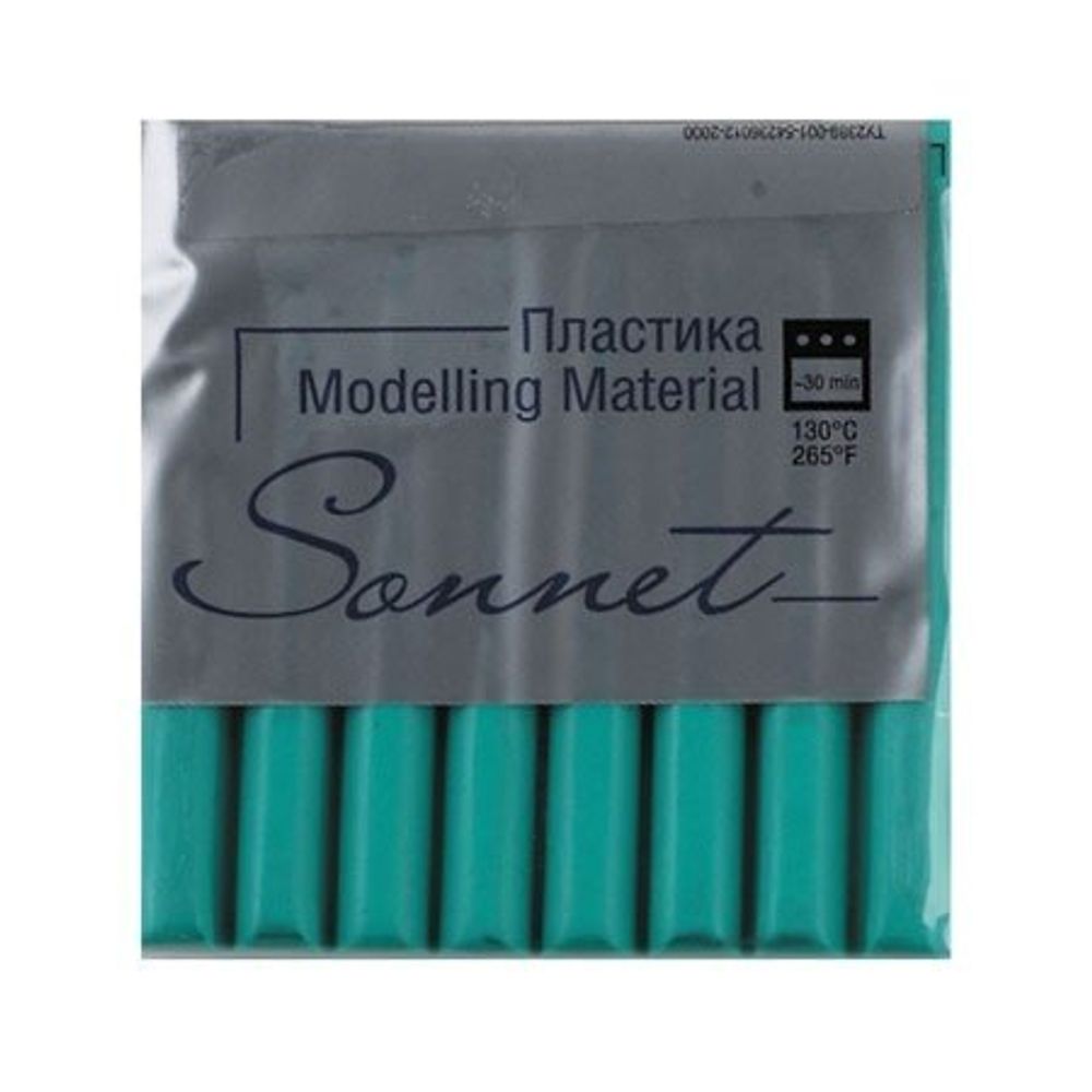 Полимерная глина (пластика) Сонет, 56 гр., брус зеленый светлый