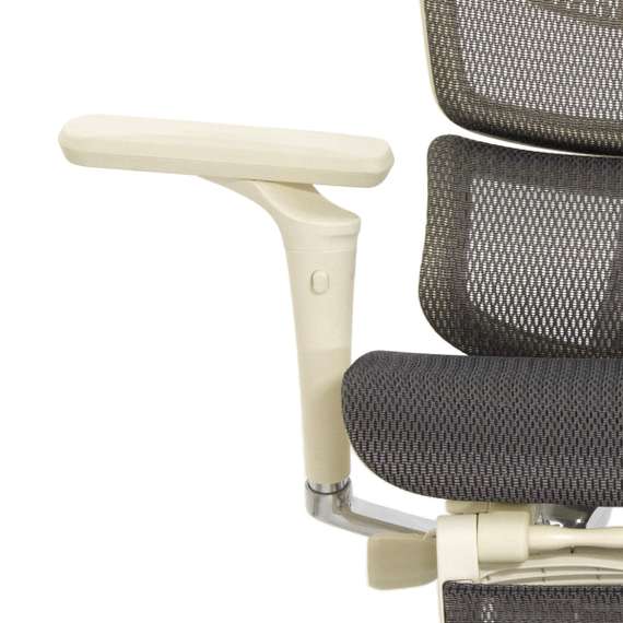 Кресло EXPERT 2 FLY RFYM 01 G (сидение MAX с подножкой, подлокотник 6D(360), сетка сер/каркас светл)