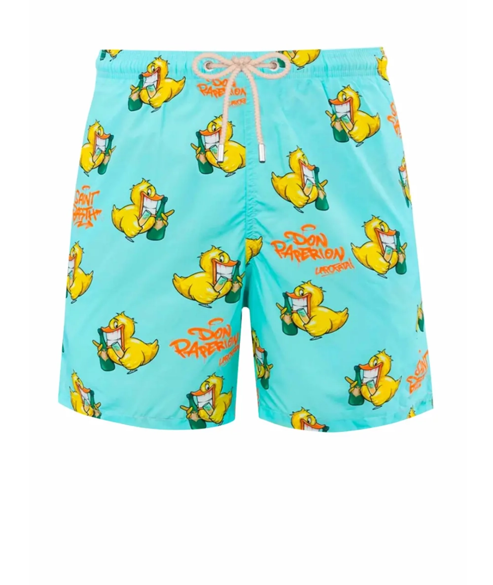 Шорты муж. MC Saint Barth GUSTAVIA DUCKY голубой уточка с шампанским акваланг