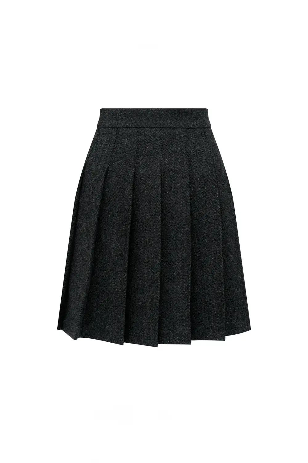 Юбка-мини графитовая