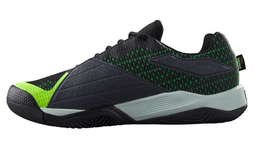 Мужские кроссовки теннисные Wilson Rush Pro Extra Duty - black/safety yellow/green