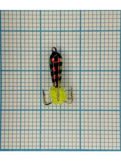 Мормышка вольфрамовая "Черт с петлей-длинный"