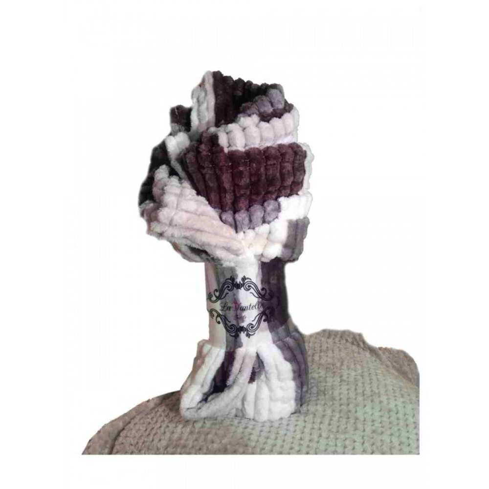 Плед La Vantelle 1,5 спальный коричневый клетка