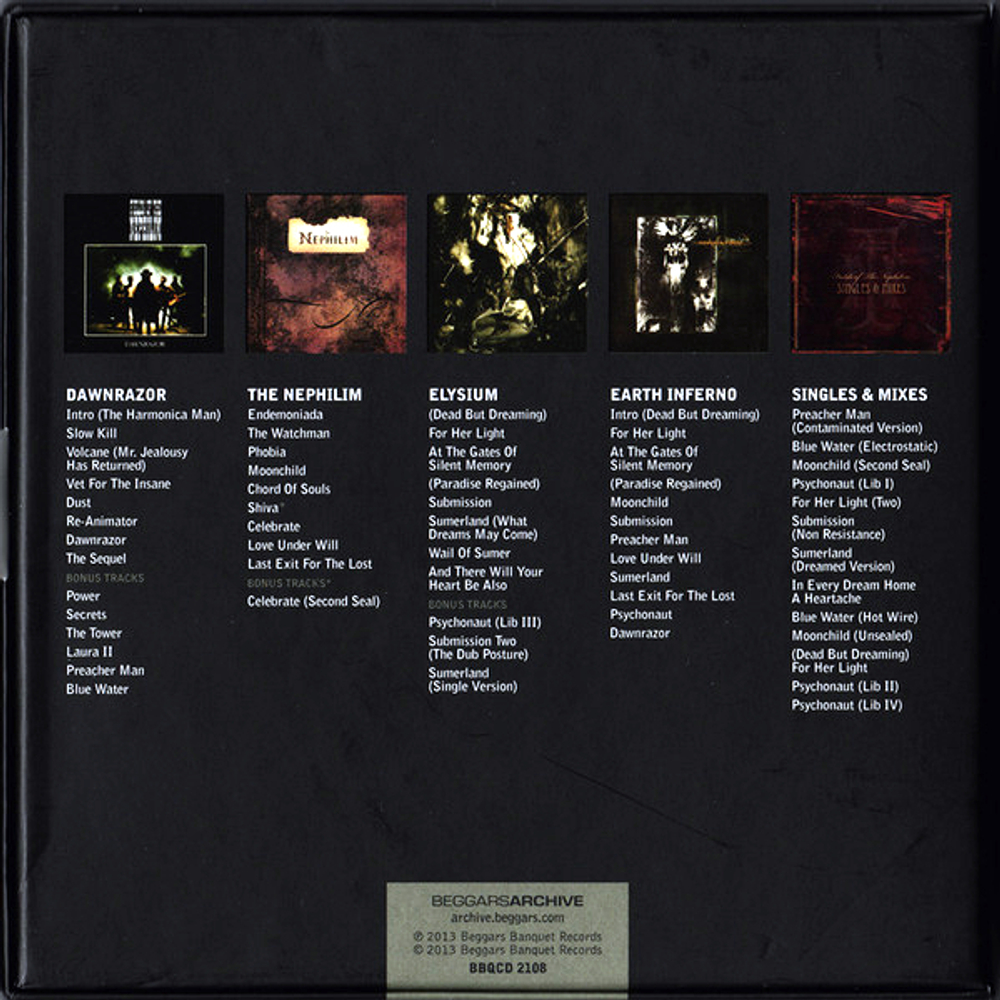 Fields Of The Nephilim / 5 Albums (5CD)