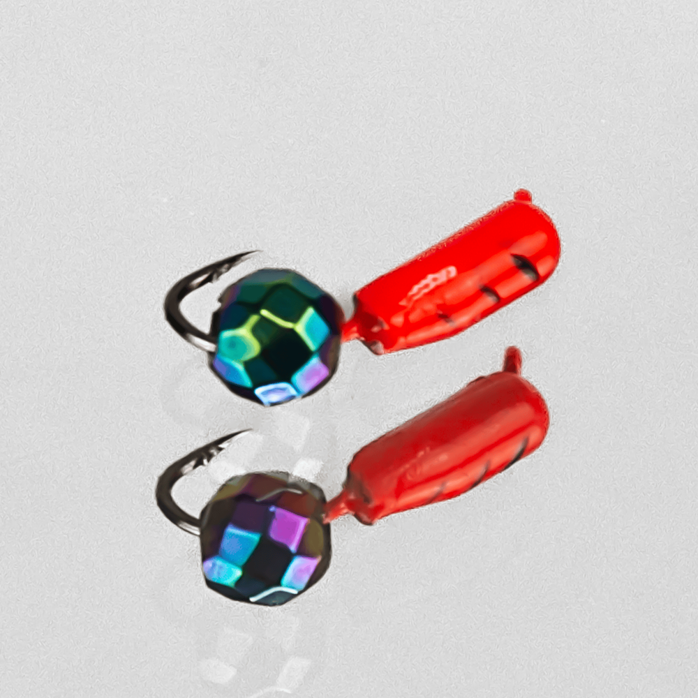 Мормышка Владимирская 382 "Гвоздик флуоресцентный с кристаллом", 2.5мм, 0.6гр (15шт/уп)