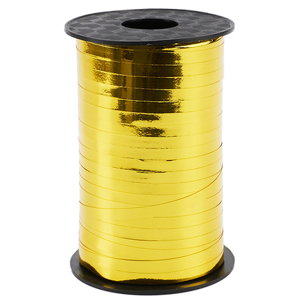 Лента полипропиленовая (0,5 см*250 м) Золото Металлик.
