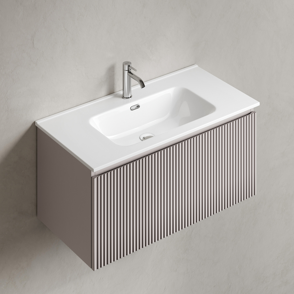 Тумба подвесная Sancos Snob R 1.0 с одним ящиком 890х445х406, Doha Soft, SNR1.090SM